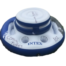 floating-ice-chest-e1432063802132 a blue and white cake